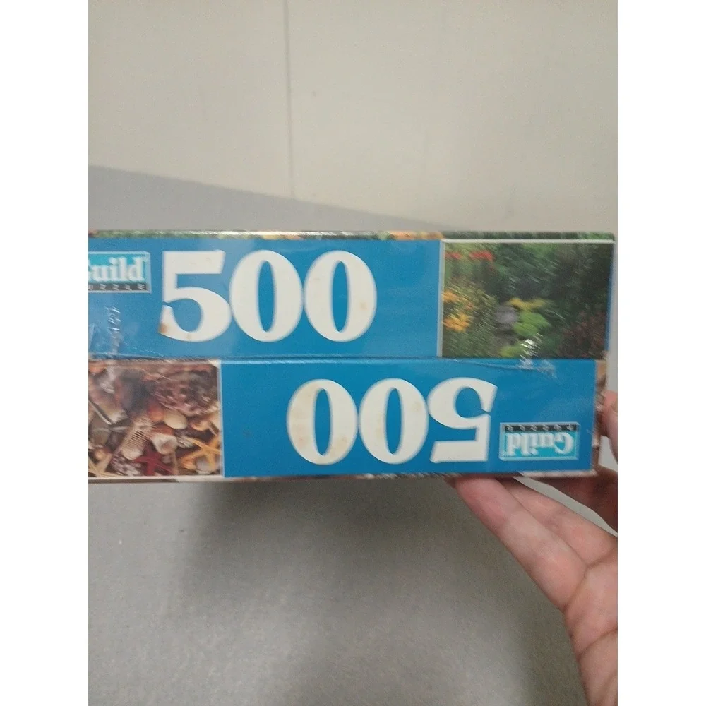 2pcs LOT! Vintage Guild & MB 500  & 500 Piece Jigsaw Puzzle BRAND NEW 2 PUZZLES
